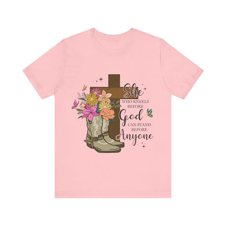 Faith and Strength Floral Cross T-Shirt