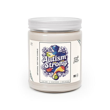 Autism Strong Artisanal Soy Wax Candle