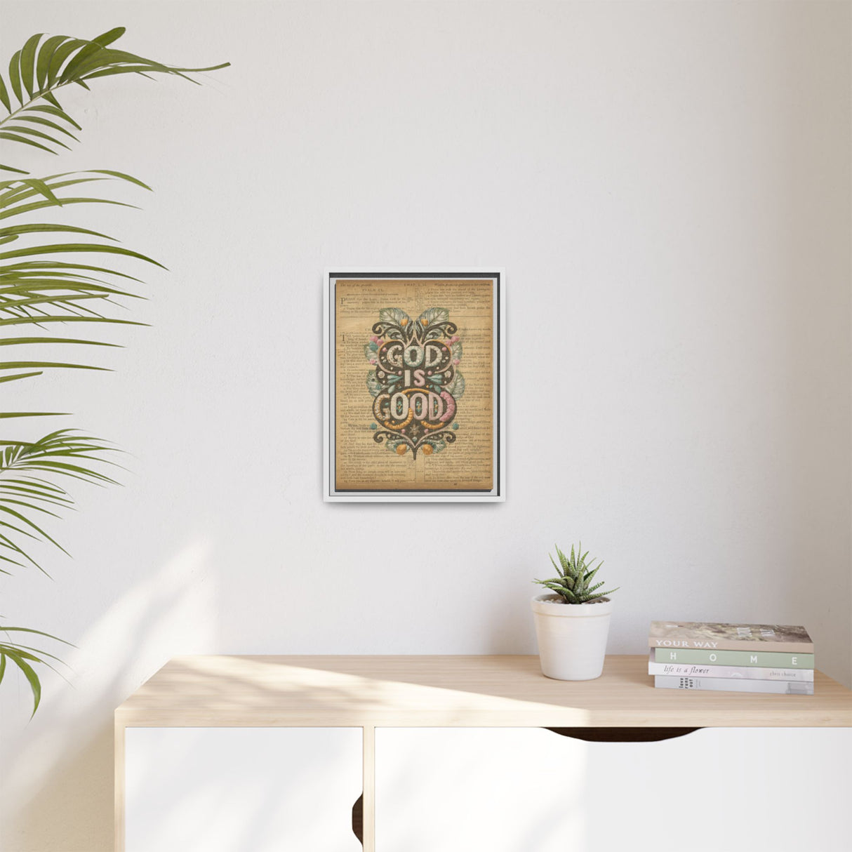 Timeless Wisdom - Proverbs & Psalms Framed Canvas