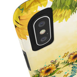 Faith, Hope, Love Sunflower Phone Case