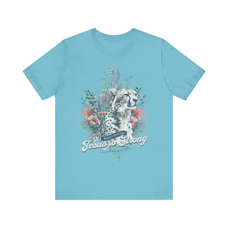 Floral Cheetah with Inspirational Quote T-Shirt