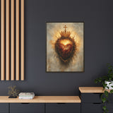 Sacred Heart of Jesus (Framed Canvas) - Eternal Love and Sacrifice