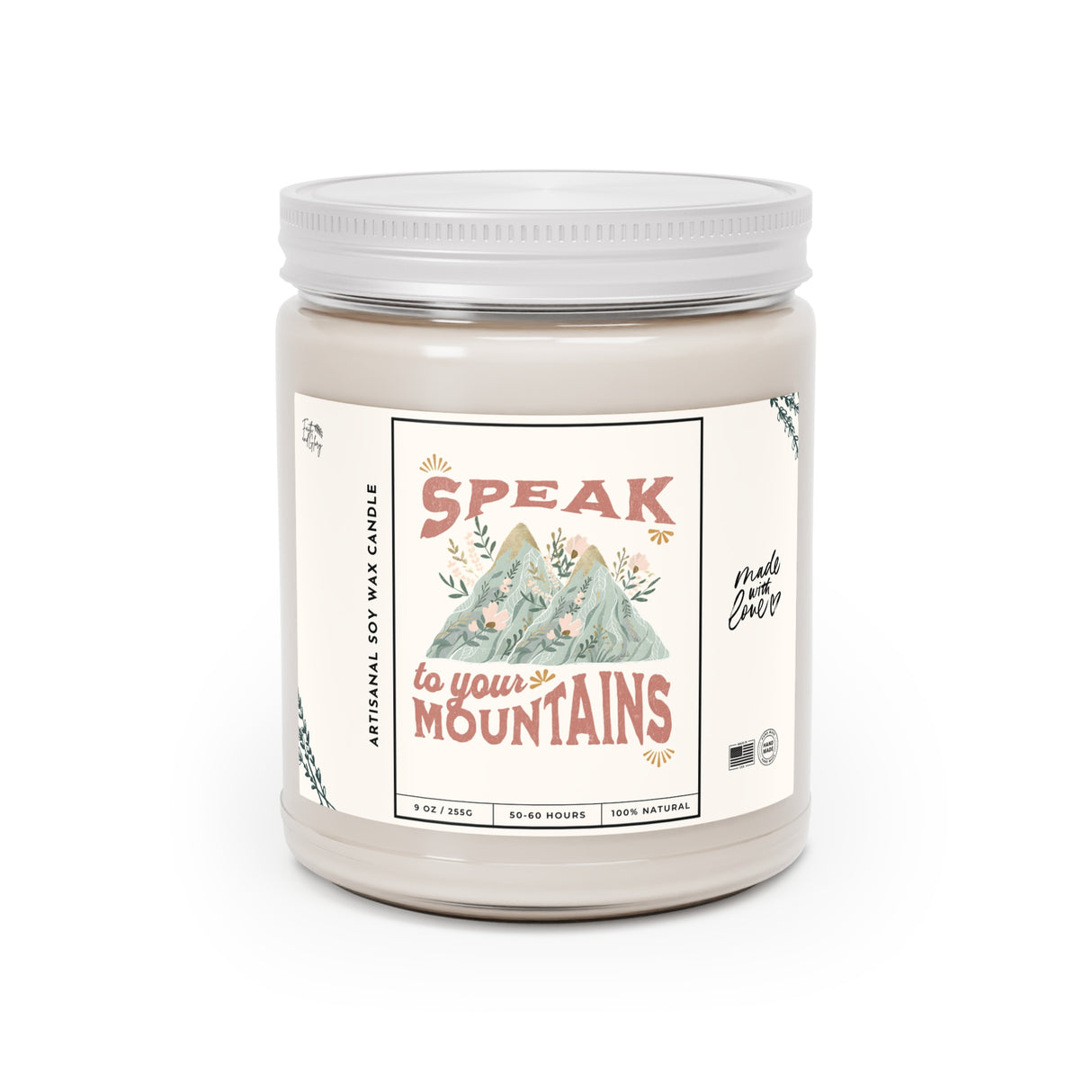 Speak to Your Mountains Artisanal Soy Wax Candle