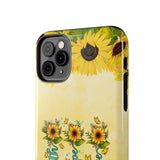 Faith, Hope, Love Sunflower Phone Case