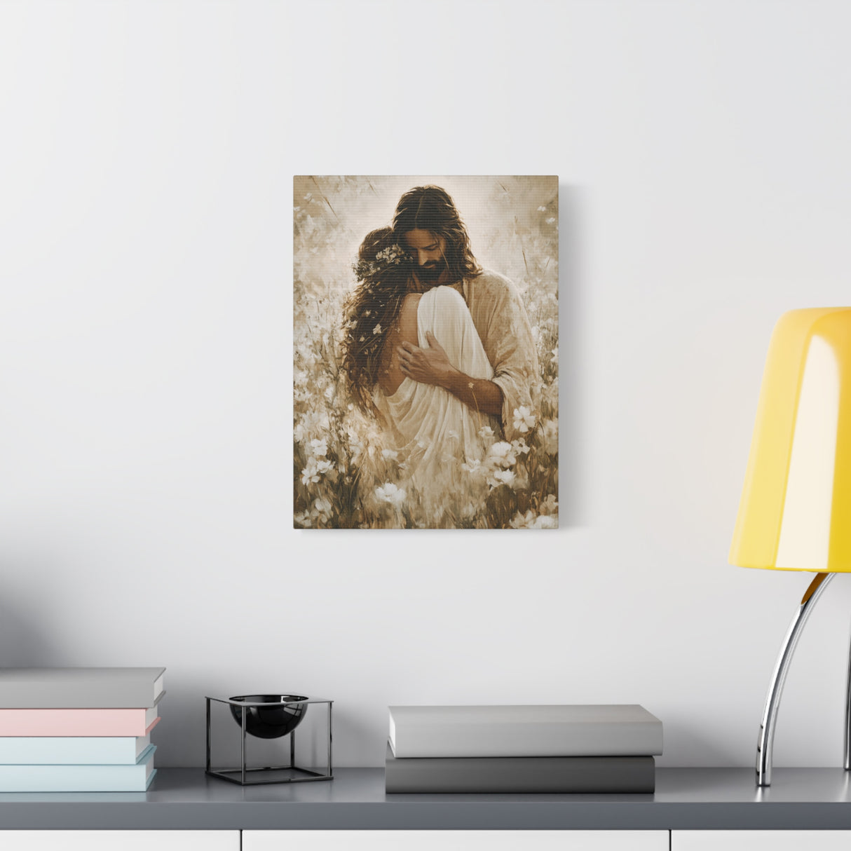 The Embrace of Grace Canvas - Jesus Holding His Beloved