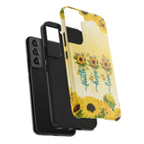 Faith, Hope, Love Sunflower Phone Case