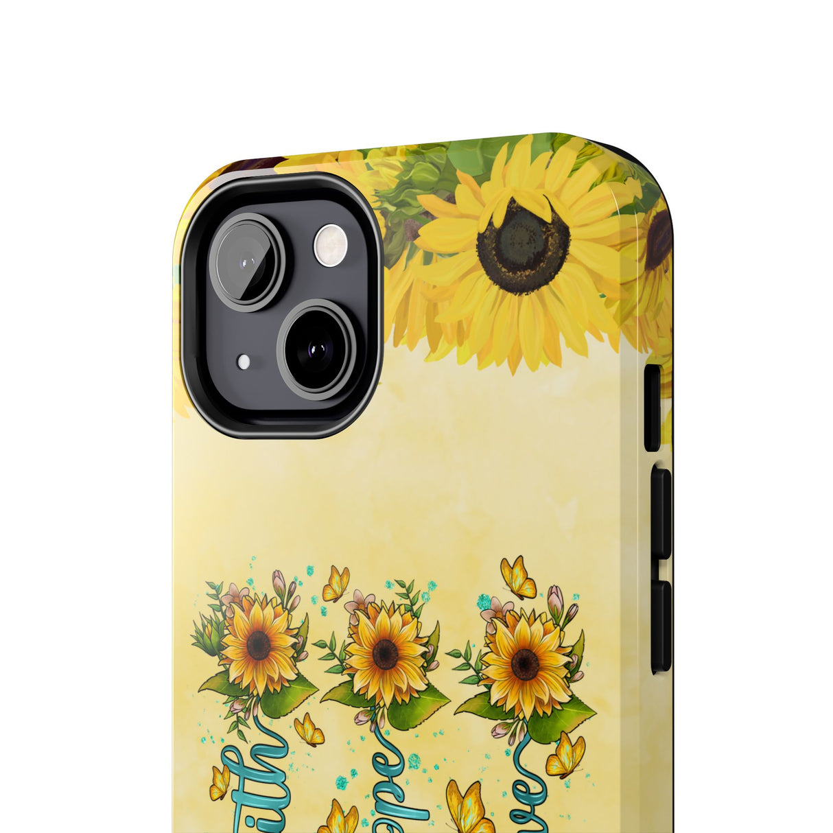 Faith, Hope, Love Sunflower Phone Case