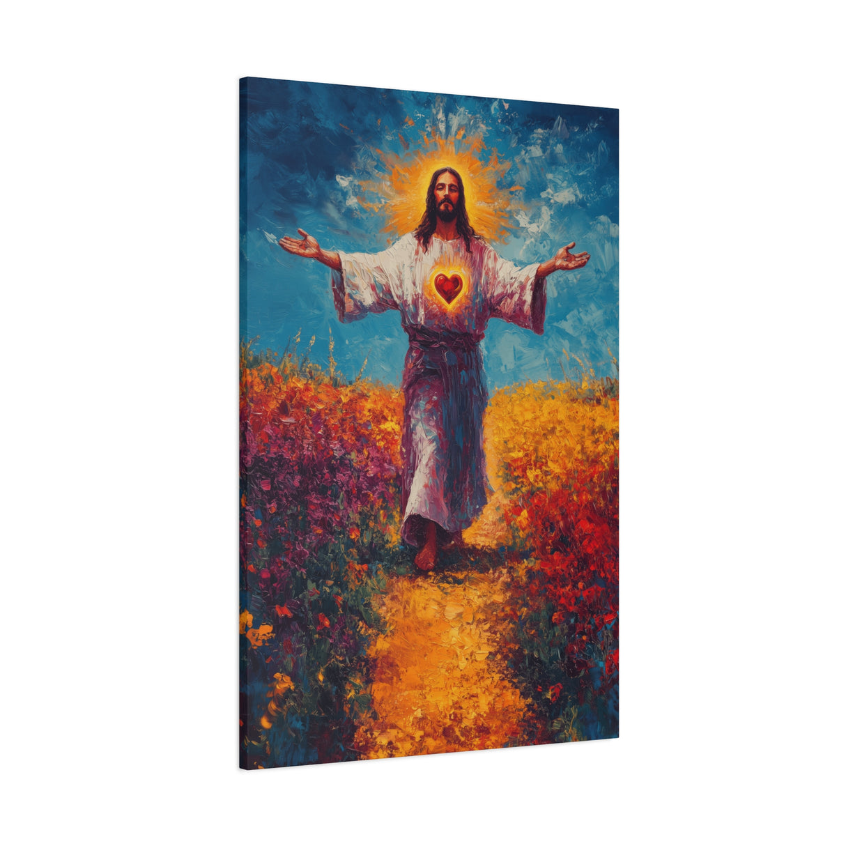 Sacred Heart of Jesus Canvas - Love That Redeems