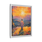 Jesus Overlooking the City (Framed Canvas) - Light of the World