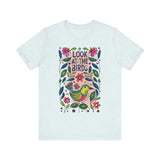 Look at the Birds Floral Design T-Shirt