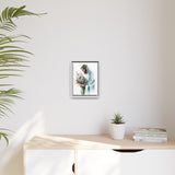 Jesus with Flowers Framed Canvas - Crown of Grace