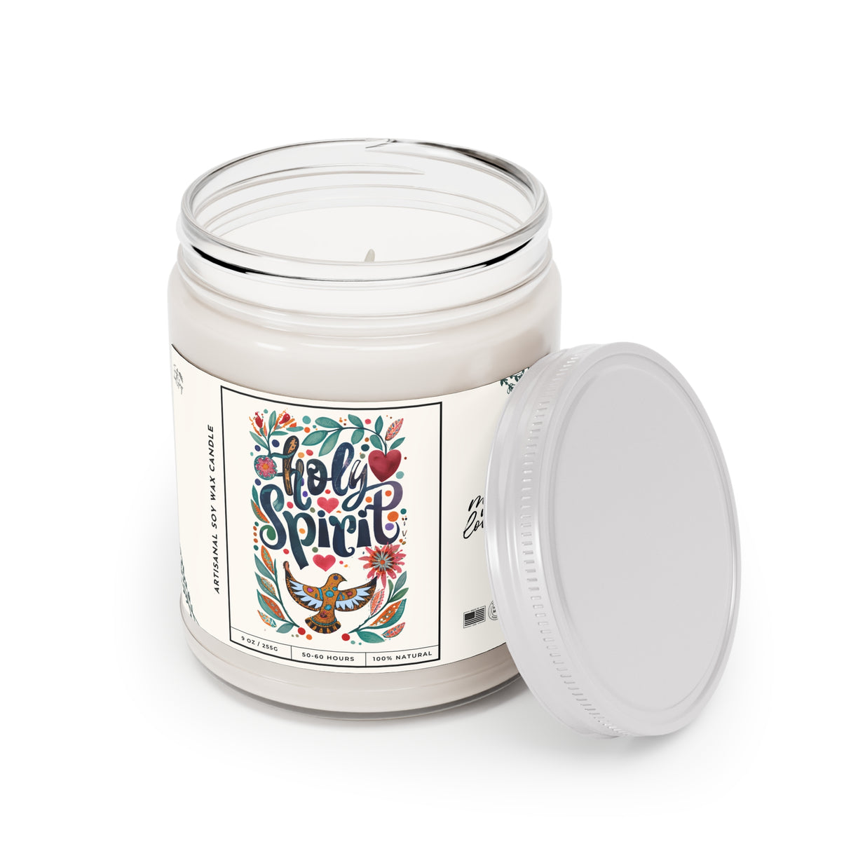 Handcrafted Holy Spirit Artisanal Candle