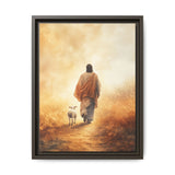 Jesus and the Lamb Framed Canvas - Guided by Grace