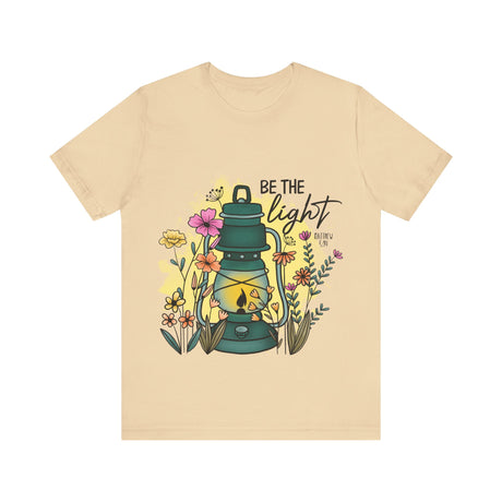 Be The Light Lantern & Flowers T-Shirt