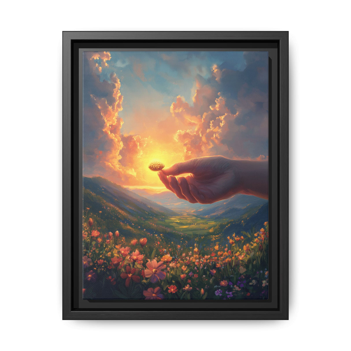 Faith as a Mustard Seed Framed Canvas - The Power of Belief