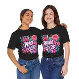 Floral Praise God Graphic T-Shirt