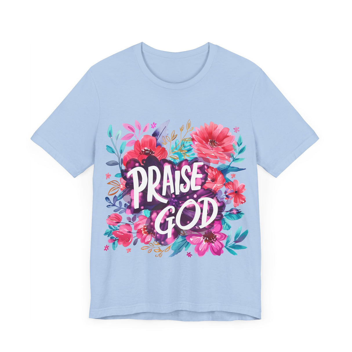 Floral Praise God Graphic T-Shirt