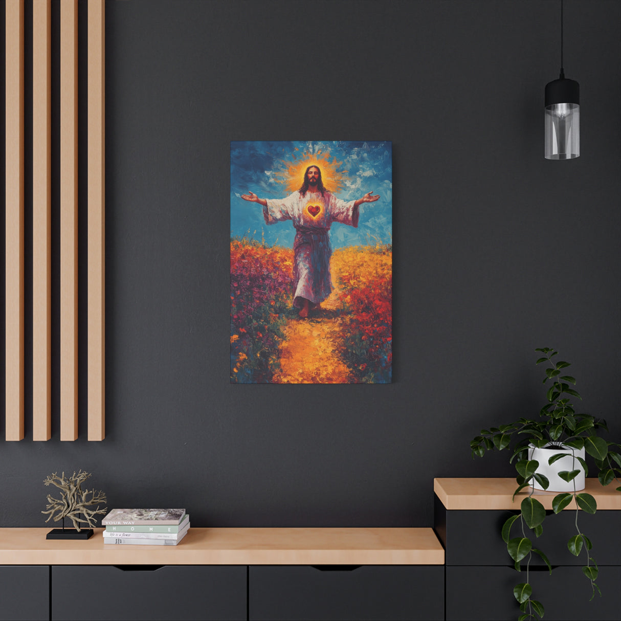 Sacred Heart of Jesus Canvas - Love That Redeems