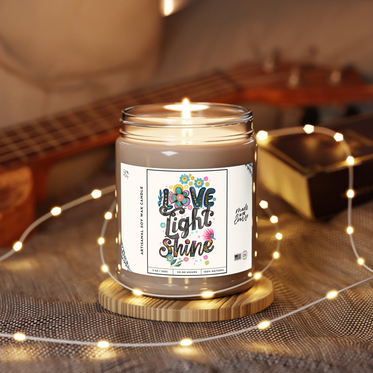 Love Light Shine Artisanal Soy Wax Candle