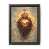 Sacred Heart of Jesus (Framed Canvas) - Eternal Love and Sacrifice