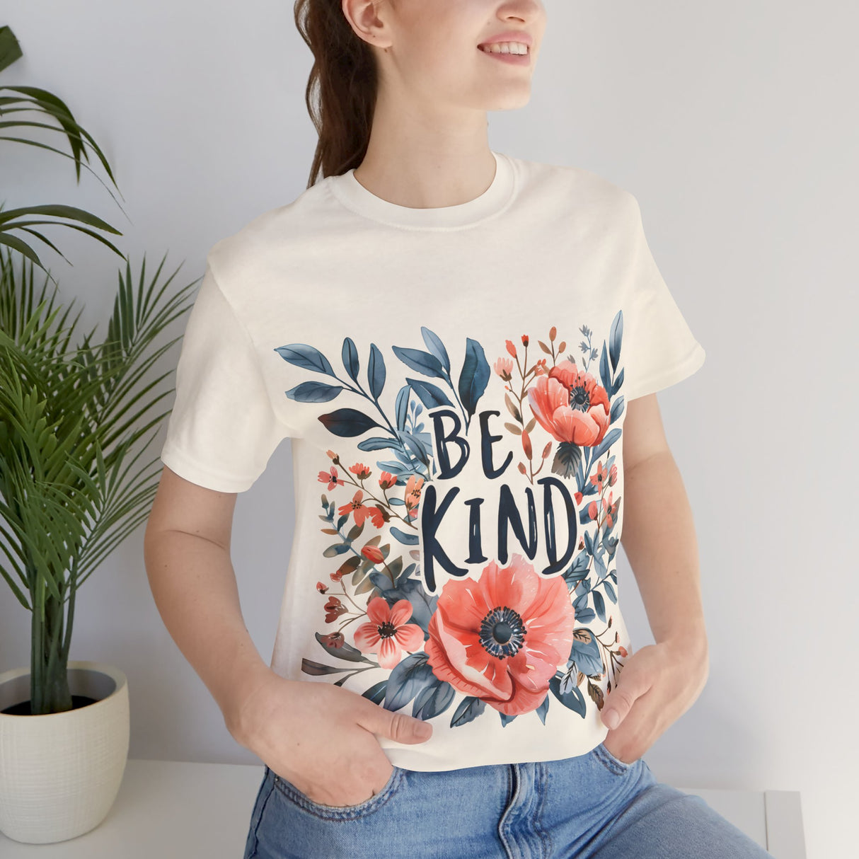 Be Kind Floral Graphic T-Shirt