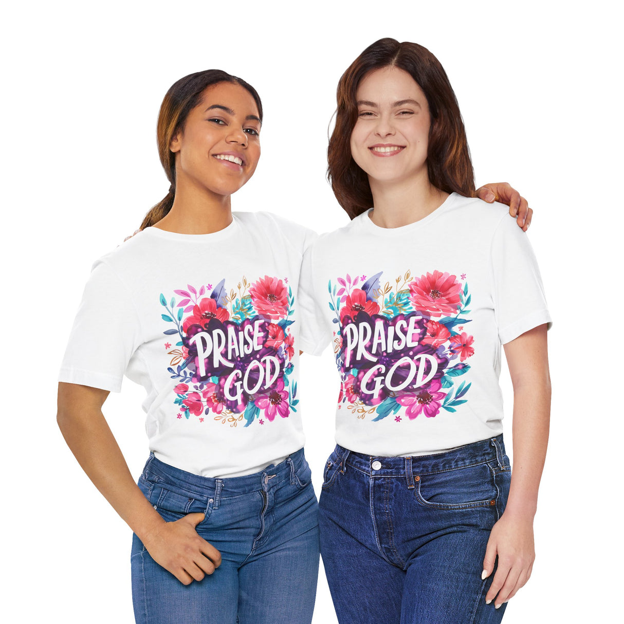 Floral Praise God Graphic T-Shirt