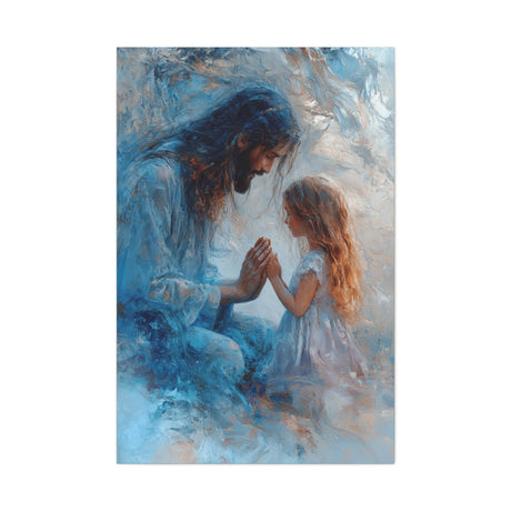 Jesus and the Child Canvas - Just Believe