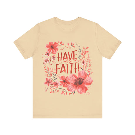 Have Faith Floral Design T-Shirt