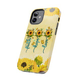 Faith, Hope, Love Sunflower Phone Case