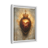 Sacred Heart of Jesus (Framed Canvas) - Eternal Love and Sacrifice