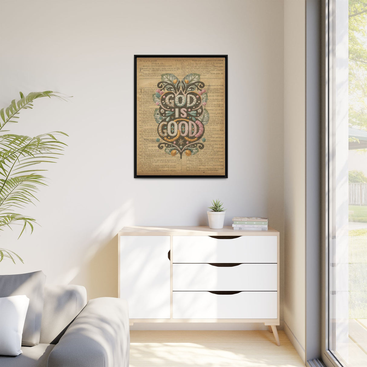 Timeless Wisdom - Proverbs & Psalms Framed Canvas