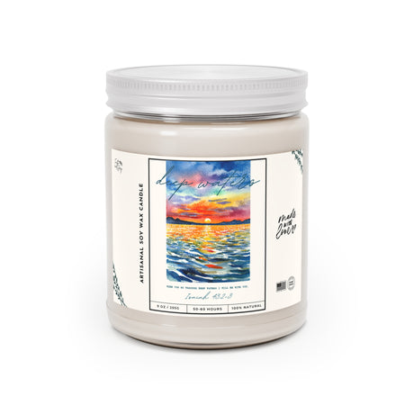 Deep Waters Sunset Scenery Artisanal Candle