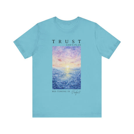 Trust Gods Plan Sunset Art His Timing Is Perfect T-Shirt