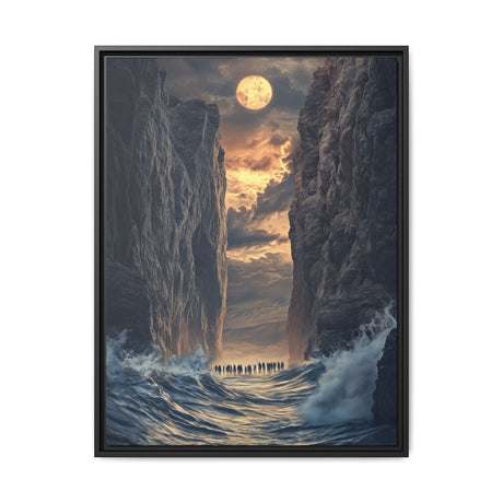 The Parting of the Red Sea Framed Canvas - A Passage of Faith