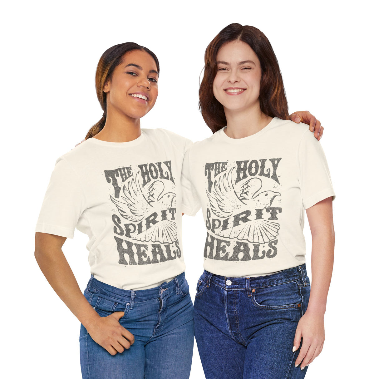 The Holy Spirit Heals Dove Design T-Shirt