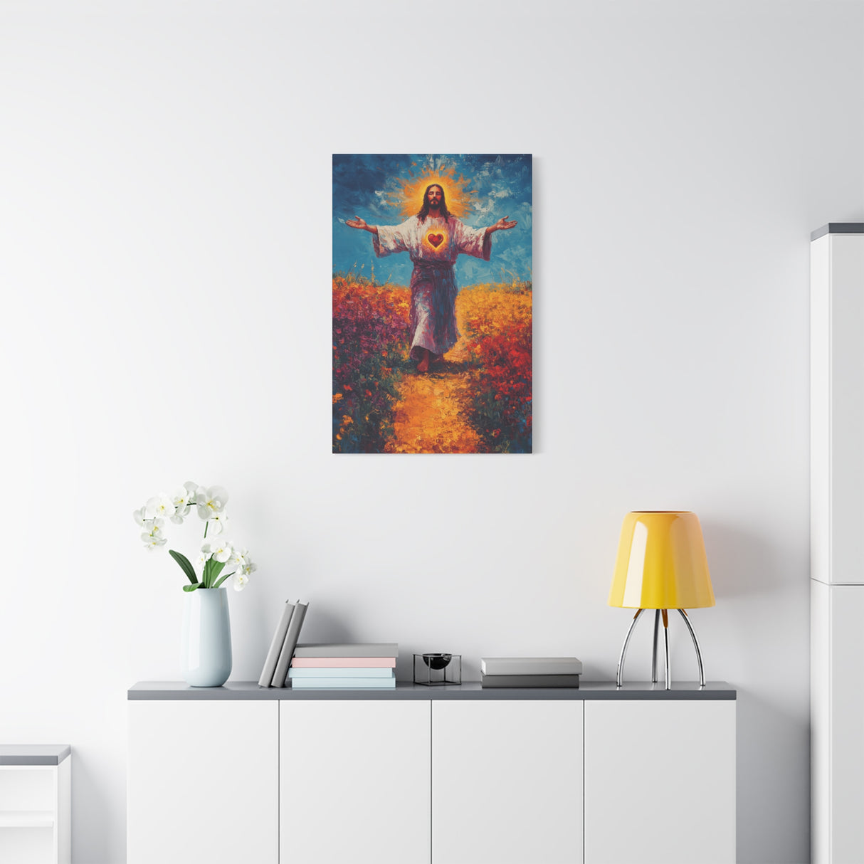 Sacred Heart of Jesus Canvas - Love That Redeems