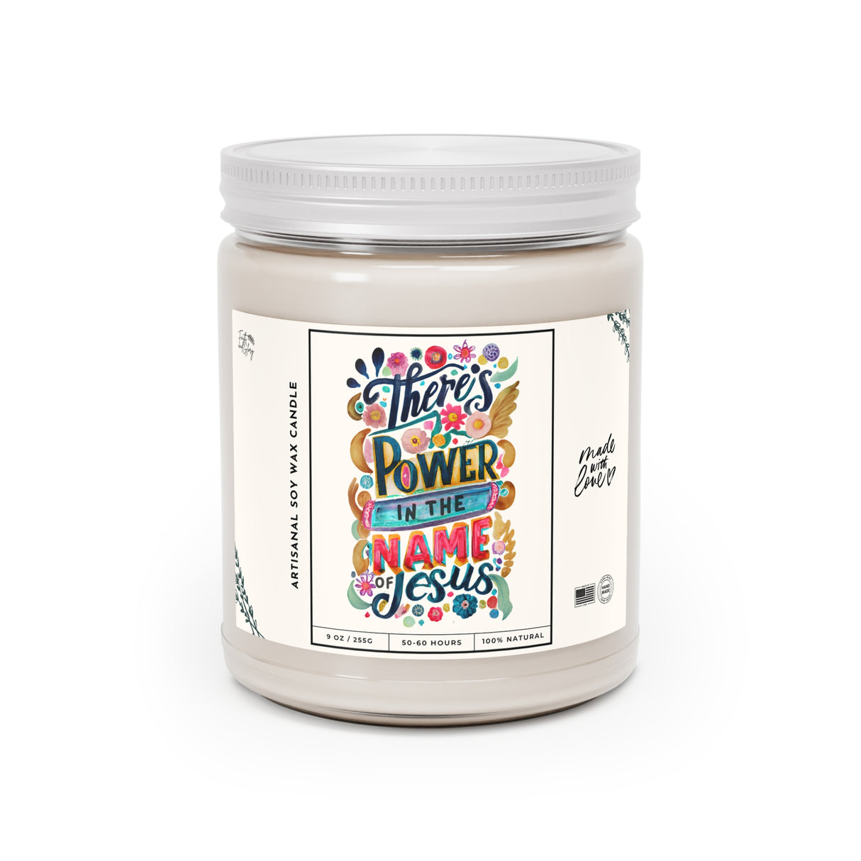 There's Power in the Name of Jesus Artisanal Candle