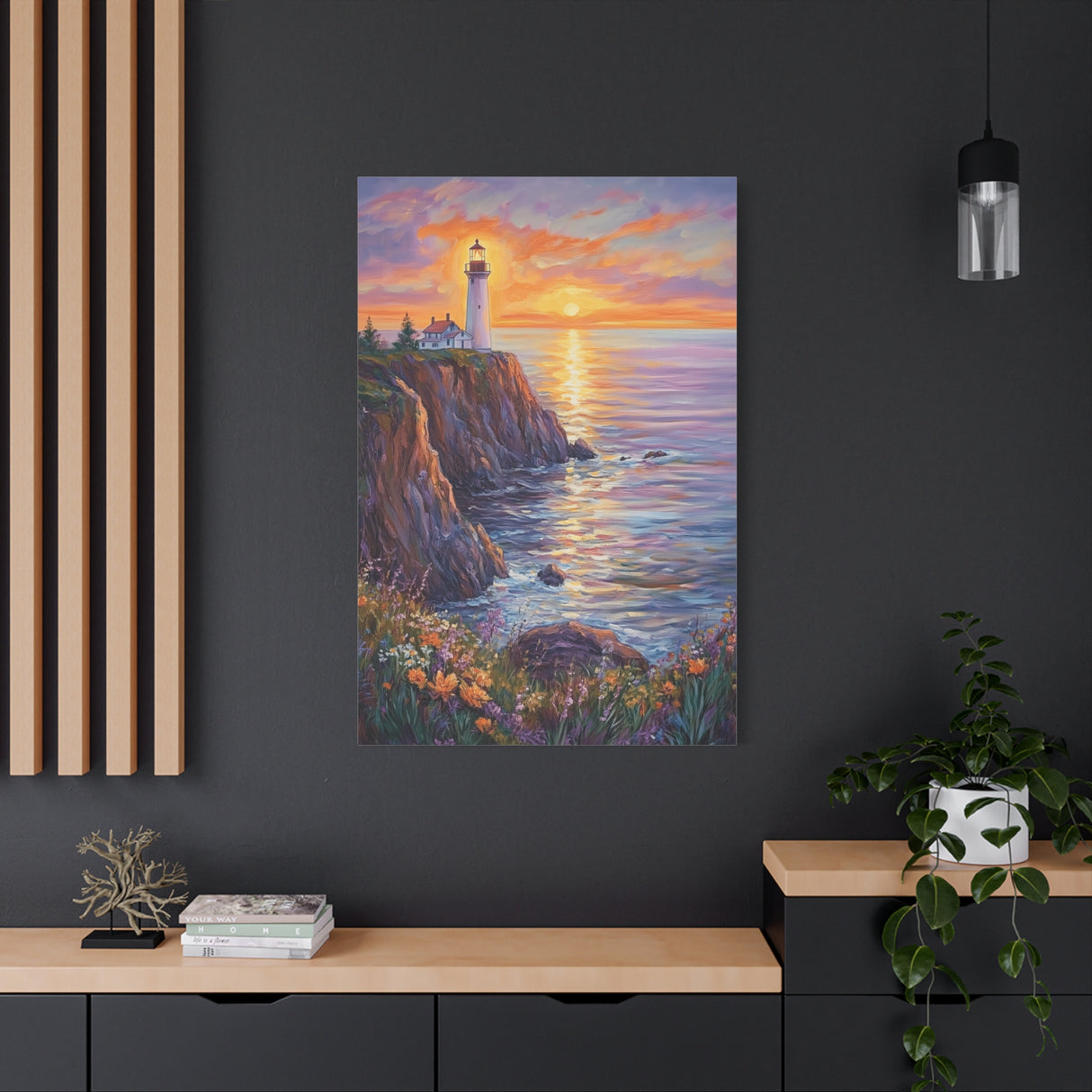 Lighthouse by the Sea Canvas - You Are the Light of the World