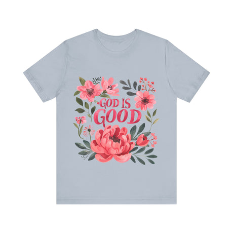 God is Good Floral Design T-Shirt