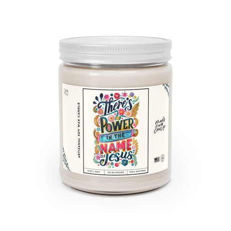 There's Power in the Name of Jesus Artisanal Candle