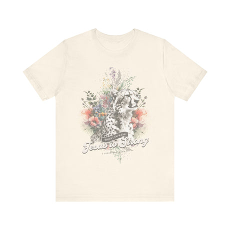 Floral Cheetah with Inspirational Quote T-Shirt