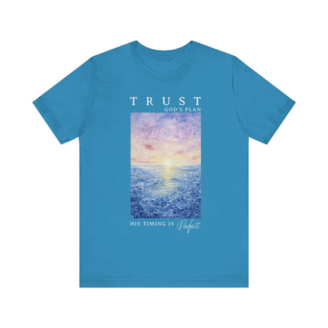 Trust Gods Plan Sunset Ocean View T-Shirt