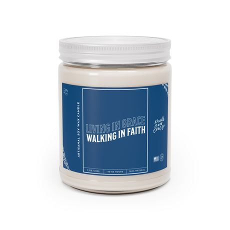 Living in Grace Walking in Faith Artisanal Candle