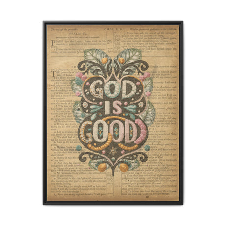 Timeless Wisdom - Proverbs & Psalms Framed Canvas