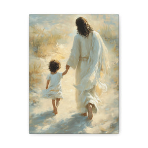 Walking in Grace Canvas - Jesus and the Child