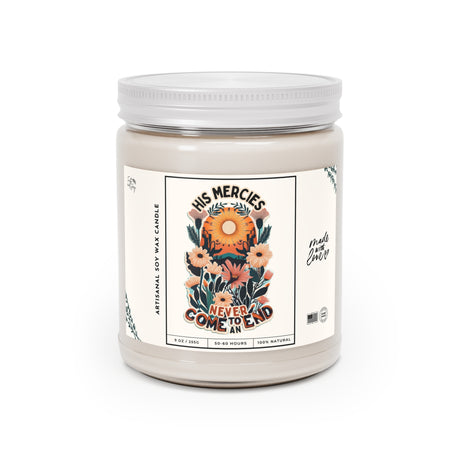 His Mercies Never Come to an End Artisanal Candle