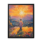 Jesus Overlooking the City (Framed Canvas) - Light of the World