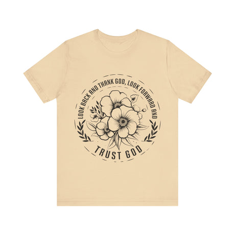 Floral Circle Trust God Inspirational T-Shirt