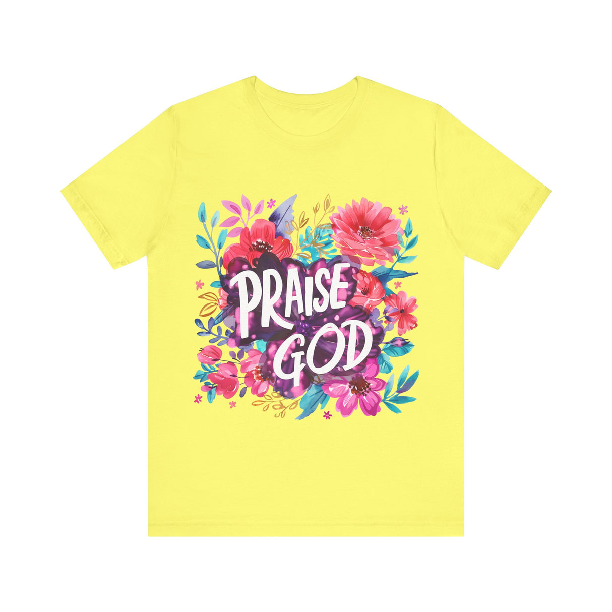 Floral Praise God Graphic T-Shirt