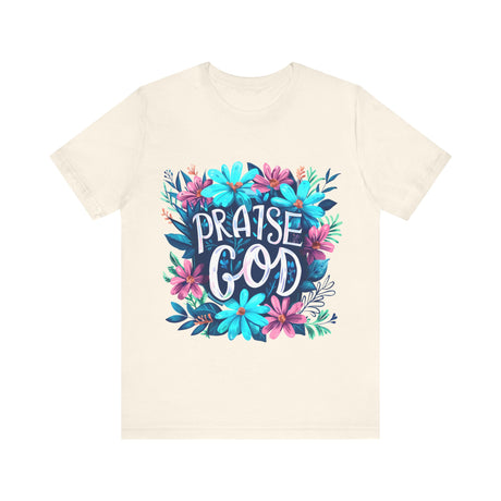 Floral Praise God Design T-Shirt